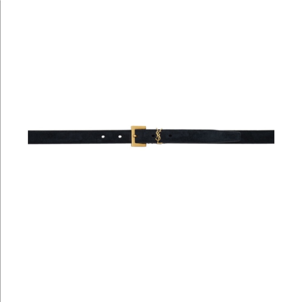 YSL Belt black Suede